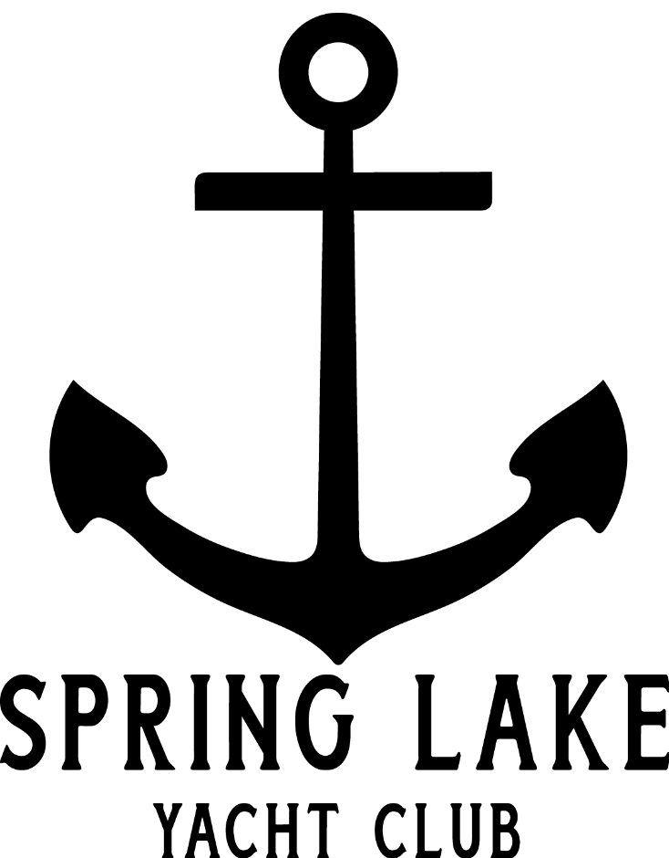Black and White Spring Lake Yacht Club Logo